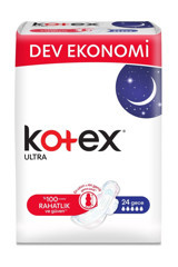 Kotex Dev Eko Organik Antialerjik Orta Gece 24'lü Hijyenik Ped 1 Adet