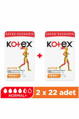 Kotex Active Organik Antialerjik Orta Normal 22'li Hijyenik Ped 2 Adet
