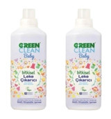 U Green Clean Baby Bitkisel 2x1000 ml Sıvı Leke Çıkarıcı