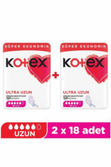 Kotex Organik Antialerjik Orta Ultra Uzun 18'li Hijyenik Ped 2 Adet