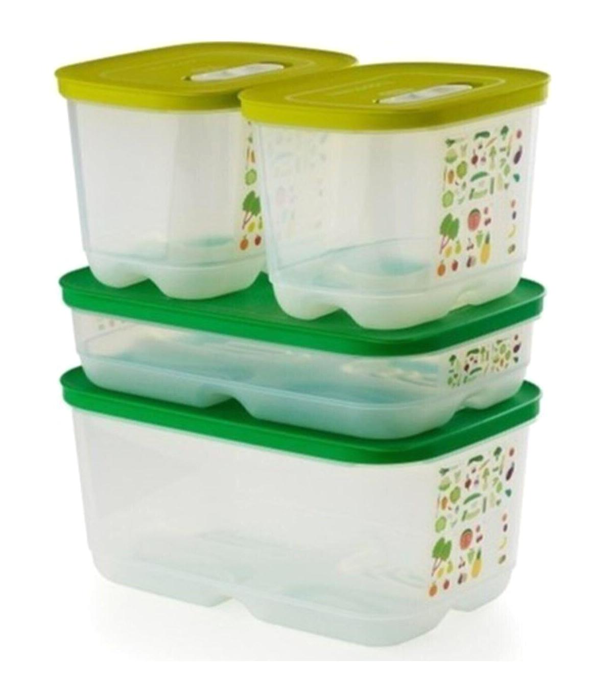 Tupperware Sera 4 Parça Dikdörtgen Plastik Saklama Kabı