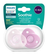 Philips Avent Soothie 0-6 Ay Ortodontik Kiraz Uçlu Damaklı Silikon Emzik Çok Renkli