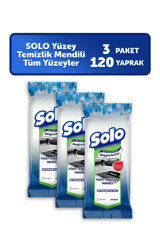 Solo Mutfak&Banyo 120 Yaprak 3'lü Paket Yüzey Temizleme Mendili