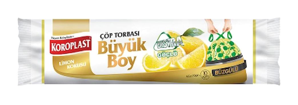 Koroplast Koku Hissetmez Büyük Boy 70x100 cm Çöp Poşeti 12x10 Adet Siyah