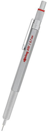 Rotring 600 Silgili Metal Metalik Gri 0.7 mm Uçlu Versatil Kalem