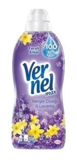 Vernel Max Konsantre Lavanta - Nergiz Çiçeği 40 Yıkama Yumuşatıcı 4x1.44 lt