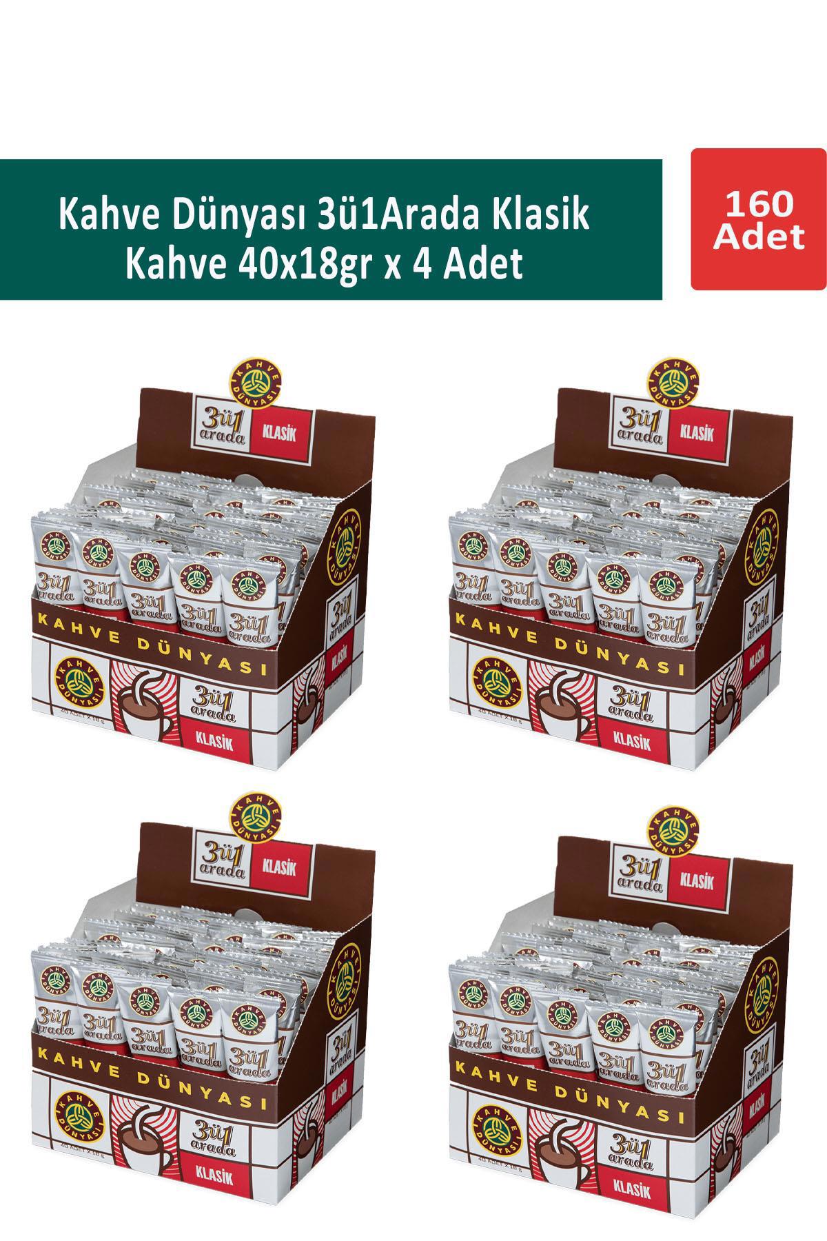 Kahve Dünyası 3ü1 Arada Klasik Paket Granül Kahve 40x18 gr