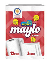 Maylo 3 Katlı 12x12'li Rulo Kağıt Havlu