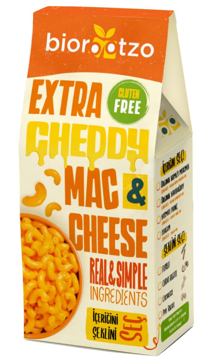 Biorootzo Extra Cheddy Glutensiz Mac & Cheese Makarna 200 gr