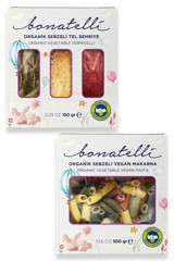 Bonatelli Organik Sebzeli Karışık Makarna 2x150 gr