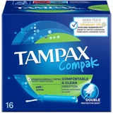 Tampax Compak Aplikatörlü Süper Tampon 16'lı