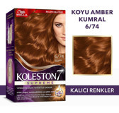 Wella Koleston Supreme 6.74 Koyu Kumral Organik Krem Saç Boyası 50 ml