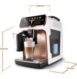 Philips LatteGo Rose Gold 1.8 lt Kapasteli Taşınabilir Süt Köpürtücülü Espresso Kapsül Kahve Makinesi