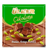 Ülker Kare Fıstıklı Sütlü Çikolata 24x65 gr