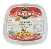 Duman Gurme Tuzlu Biberli Yeşil Zeytin Paket 200 gr