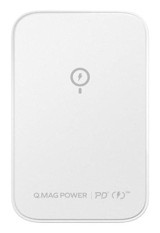 Momax Q.Mag 5000 mAh Hızlı Şarjlı Mıknatıslı Magsafe Kablosuz Powerbank Beyaz