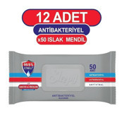 Sleepy Antibakteriyel Antibakteriyel 50 Yaprak 12'li Paket Islak Mendil