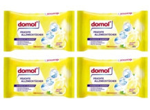 Domol Limonlu 50 Yaprak 4'lü Paket Islak Mendil