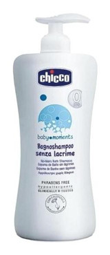 Chicco Baby Moments Konak Önleyici Göz Yakmayan Hipoalerjenik Yenidoğan Hassas Ciltler İçin Bebek Şampuanı 500 ml