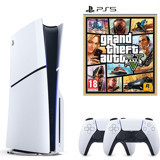 Sony Playstation 5 Slim Standart Edition 1 TB 2 Dualsense Kollu Oyun Konsolu + GTA 5 Oyun