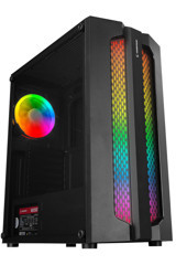 Rampage X-Base RGB 1 Fanlı Siyah 600 W Dikey Kullanım ATX Oyuncu Bilgisayar Kasası