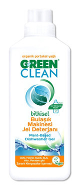 Green Clean Organik Portakal Yağlı Bitkisel Portakal Kokulu Jel Bulaşık Makinesi Deterjanı 1000 ml