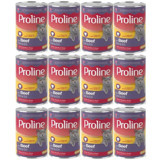 ProLine Yetişkin Dana Eti Parça Etli Yaş Kedi Maması 12x400 gr