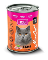 Hobi Maxicat Yetişkin Kuzu Eti Kıyılmış Yaş Kedi Maması 20x400 gr