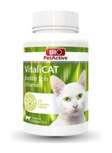 Bio PetActive Vitalicat E Vitamini Multivitamini Bağışıklık Güçlendirici Yetişkin Kedi Vitamini Tablet 75 gr