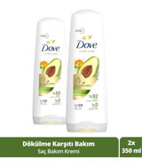 Dove Ultra Care Dökülme Karşıtı Avokado Özü Saç Kremi 2 x 350 ml