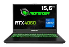 Monster Tulpar T5 V23.4.9 Harici GeForce RTX 4060 Intel Core i7 12700H 64 GB DDR4 1 TB SSD 15.6 inç Windows 11 Gaming Laptop