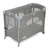 Joie Kubbie Sleep Plastik 27 kg Kapasiteli Ayarlanabilir Taşınabilir Ara Katlı 99x59.5 cm Park Yatak Gri