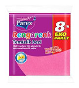 Parex Rengarenk 8'li Temizlik Bezi