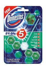 Domestos Wc Blok 5'li Güç Çam Ferahlığı Tuvalet Temizleyici 55 gr