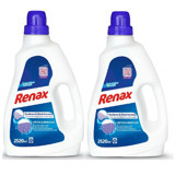 Renax Beyazlar ve Renkliler İçin 84 Yıkama Sıvı Deterjan 2x2.52 lt