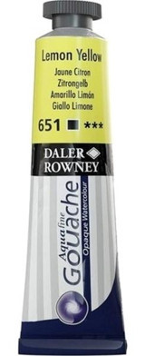 Daler Rowney 651 Tüp Sarı 15 ml Guaj Boya Seti