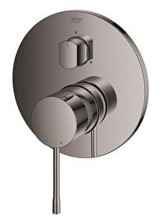 Grohe 24092A01 Krom Çift Delikli Çevirmeli Ankastre Kare Banyo Bataryası Gümüş