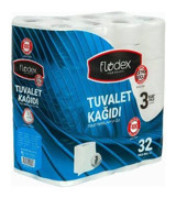 Flodex 3 Katlı 32'li Rulo Tuvalet Kağıdı