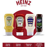 Heinz Acısız Ketçap 460 gr + Mayonez 400 gr + Hardal 445 gr + Hp Barbekü 465 gr