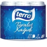 Terra 2 Katlı 12'li Rulo Tuvalet Kağıdı