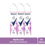 Rexona Mystic Love Sprey Kadın Deodorant 3x150 ml