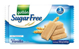 Gullon Şekersiz Vanilyalı Gofret 180 gr