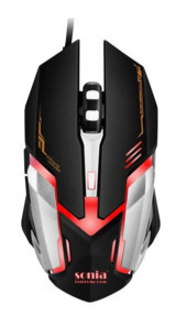 Sonia SN-V6 RGB Ergonomik Makrolu Kablolu Siyah Optik Gaming Mouse