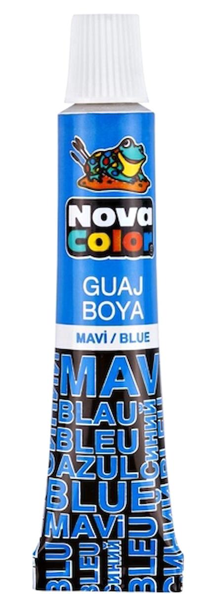 Nova Color NC-117 Tüp Mavi Guaj Boya Set