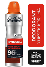 L'oréal Paris Expert Invincible Pudrasız Sprey Erkek Deodorant 150 ml