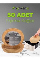 Homiano Fritöz Yağlı Airfryer Pişirme Kağıdı 50 Adet