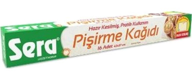 Sera Hazır Kesilmiş Pişirme Kağıdı 12x16 Adet