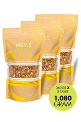 Mom's Natural Foods Şeker İlavesiz Cevizli Muzlu Granola 3x360 gr