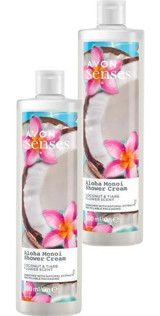 Avon Senses Tiare Çiçeği-Hindistan Cevizi Nemlendirici Duş Jeli 2x500 ml