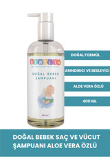 Bebelin Göz Yakmayan Yenidoğan Hassas Ciltler Aloe Vera Özlü Bebek Şampuanı 400 ml